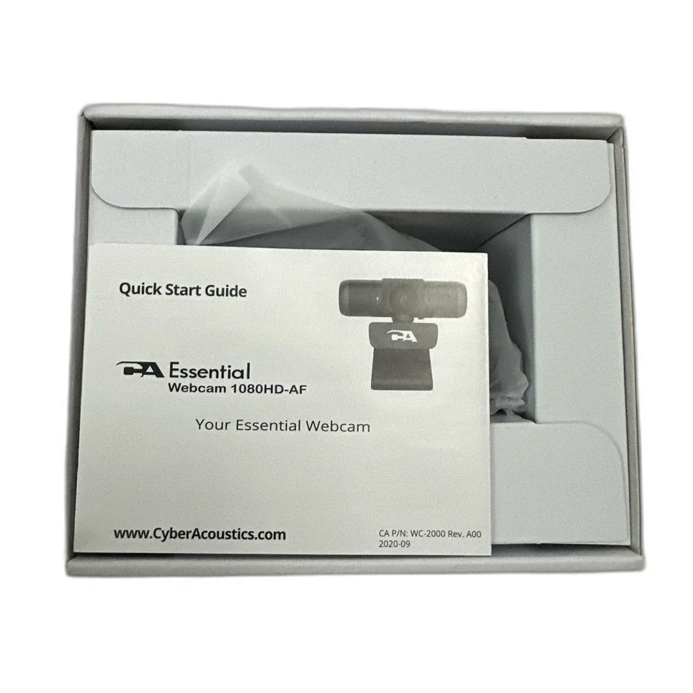 Cyber Acoustics CA Essential Webcam 1080HD-AF Brand New In Box
